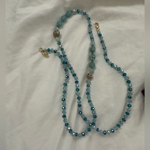 Mask Chain Beaded Blue